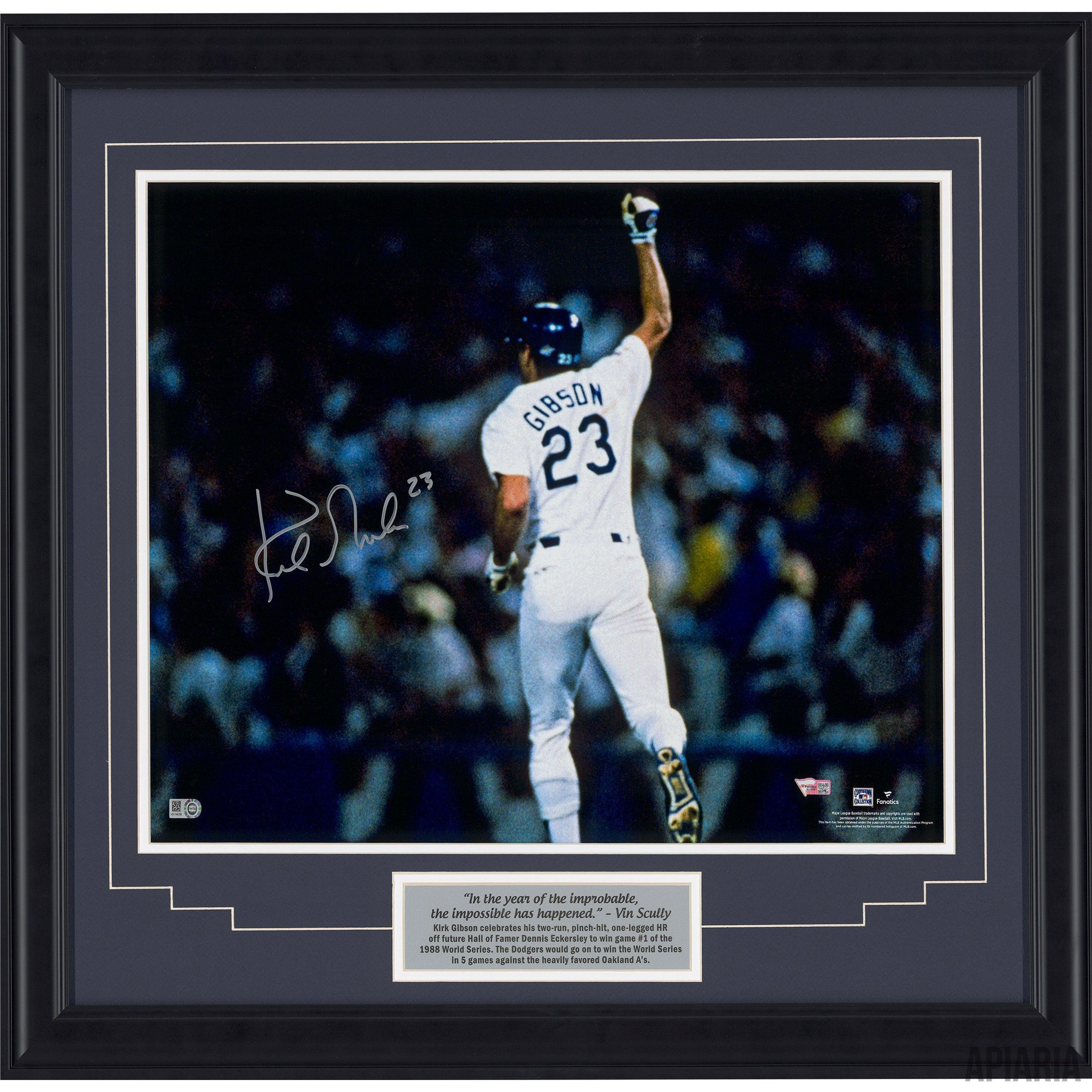 Kirk Gibson Autographed Fist Pump After Dramatic Home Run in '88 World  Series