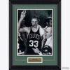 Larry Bird Autographed Photo, Smoking Cigar With Red Auerbach After Winning First NBA Championship-Framed Item-Apiaria