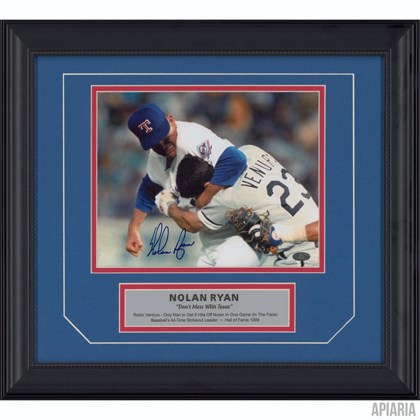 Nolan Ryan Autographed Photo, with Robin Ventura - Apiaria