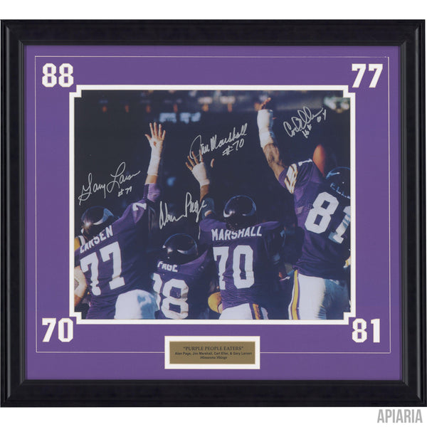 Purple People Eaters Autographed Signed Framed Minnesota 