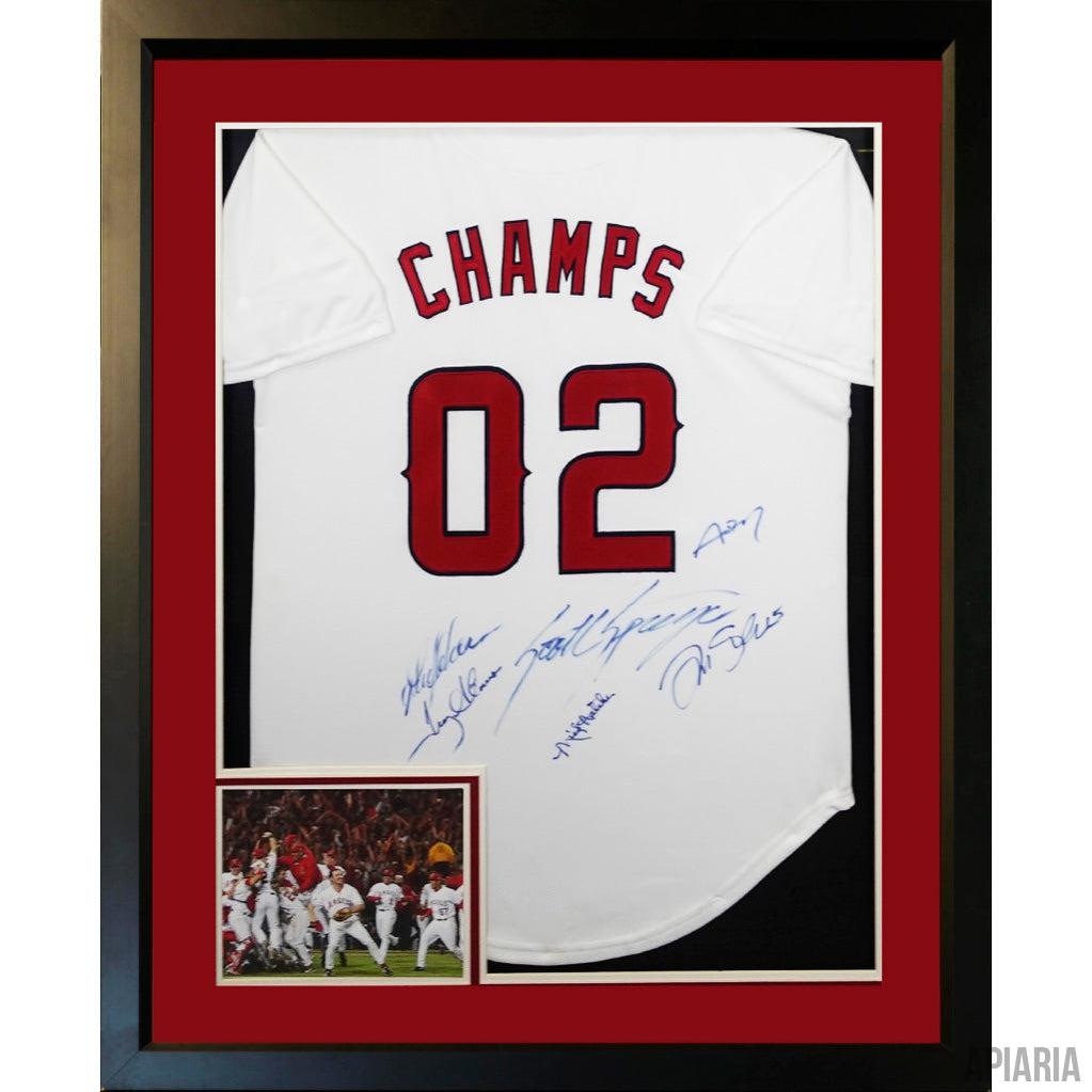 Angels 2002 World Series Champion Jersey: autographed by Troy Glaus, T -  Apiaria