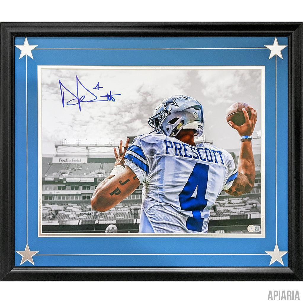 Dak Prescott Framed Autographed Photo - Apiaria