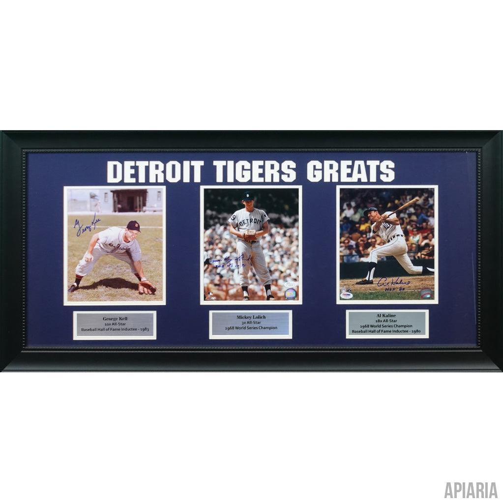 Detroit Tigers Greats: Kell, Lolich, Kaline Autographed - Apiaria