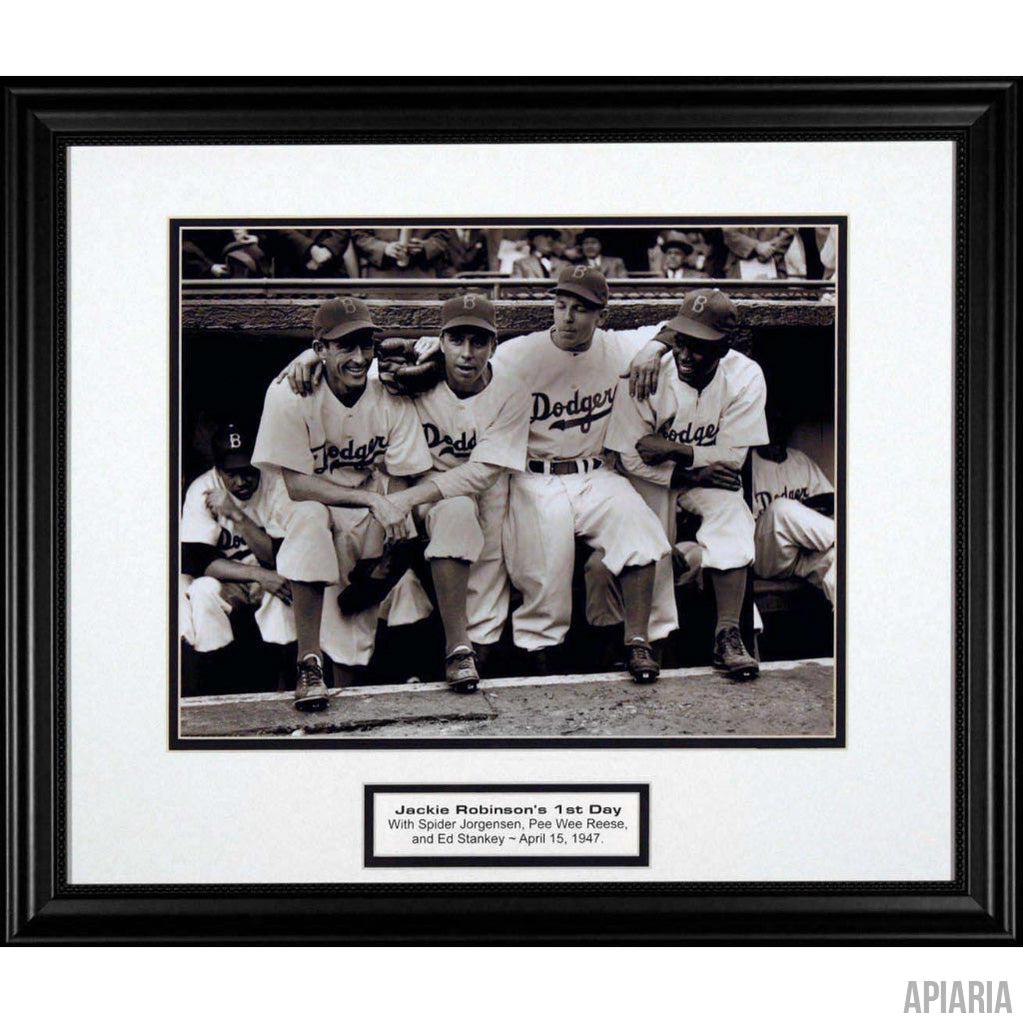 Jackie Robinson and Pee Wee Reese Signed 8x10 Photo