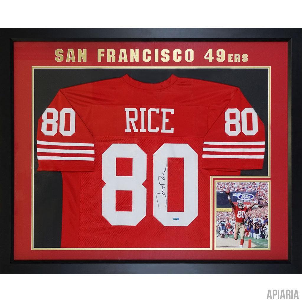 San Francisco 49ers Christian McCaffrey Autographed Framed Red