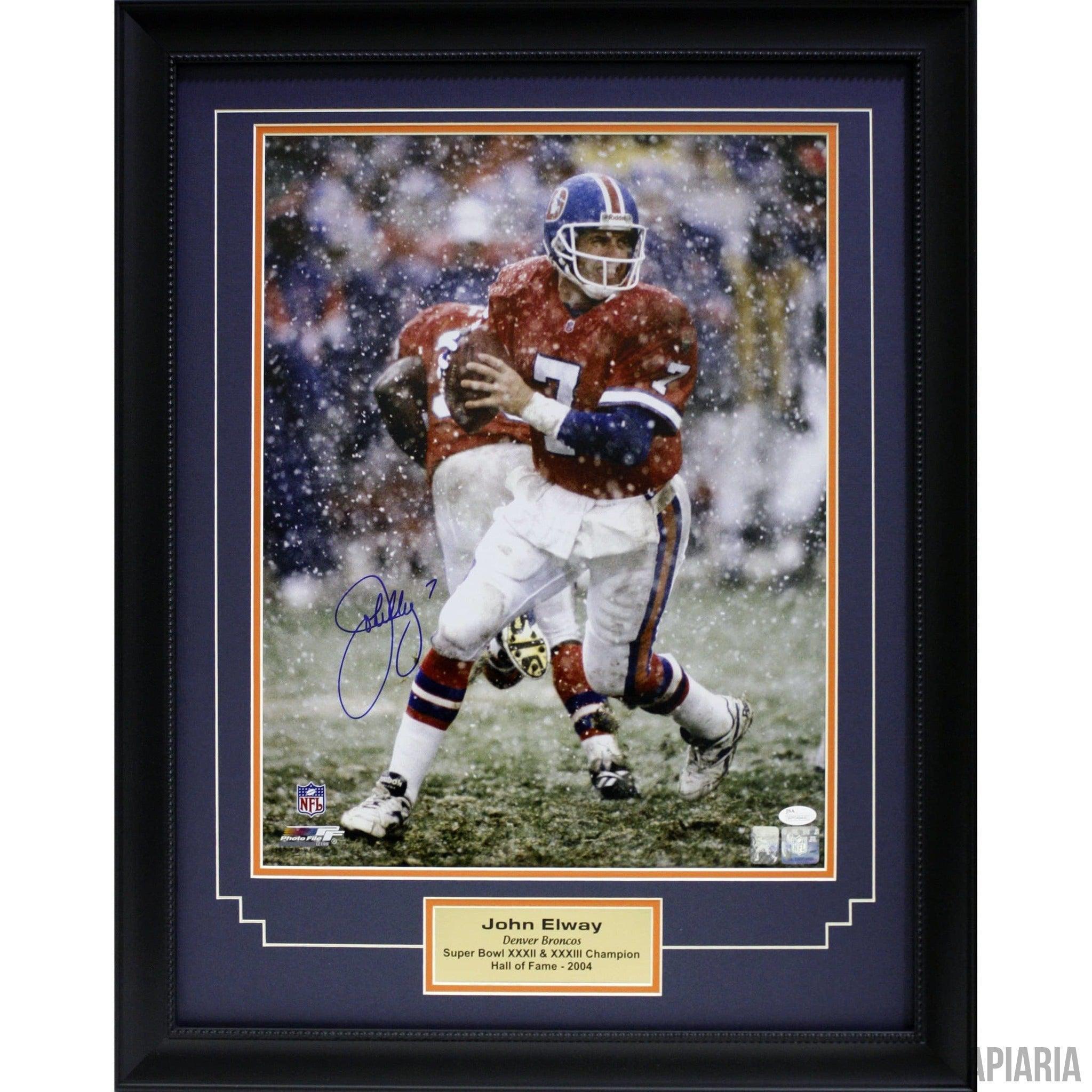 John Elway Autographed Photo - Apiaria