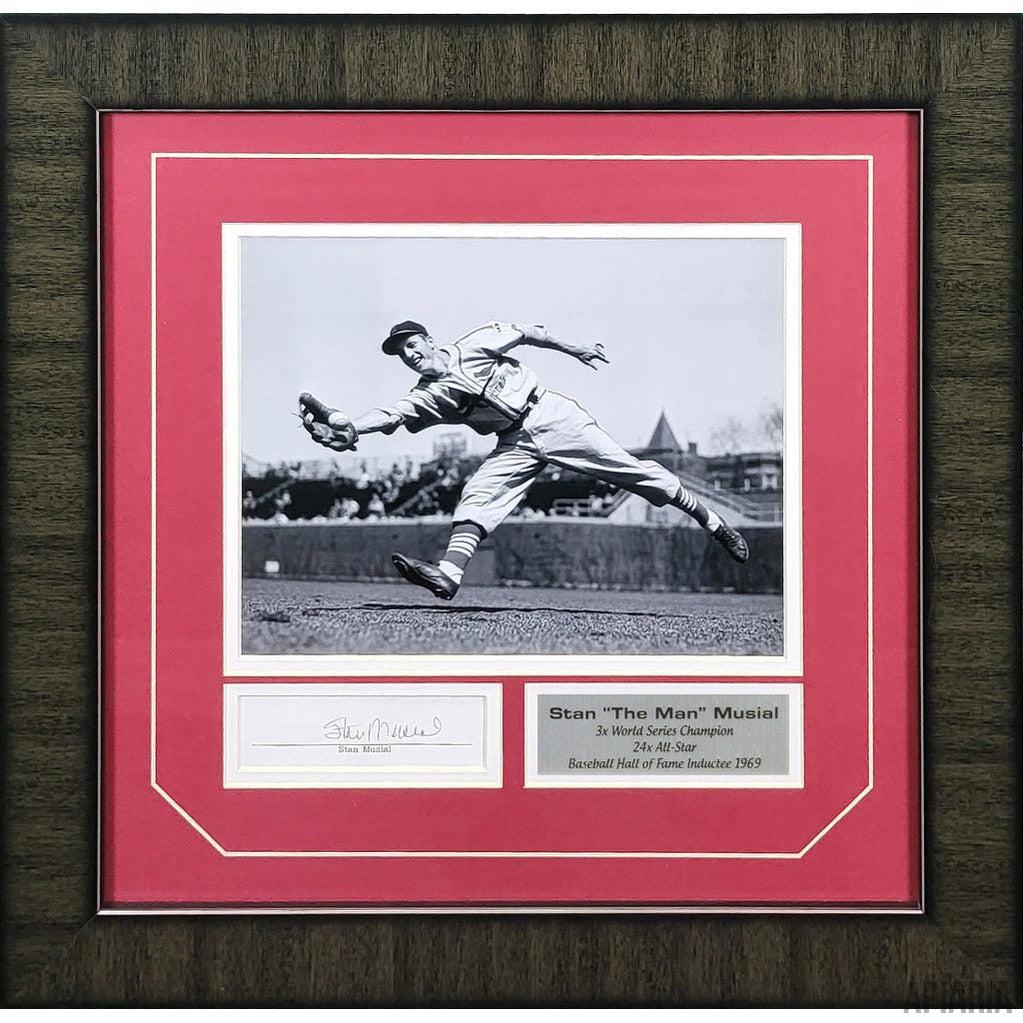 Stan Musial AUTOGRAPH Signed St. Louis Cardinals Photo Framed