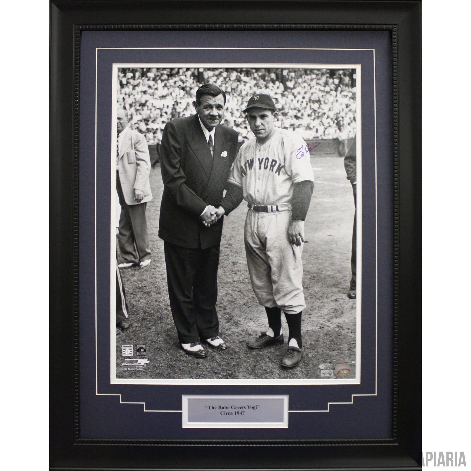 Tommy Lasorda Autographed Photo, with Sinatra - Apiaria